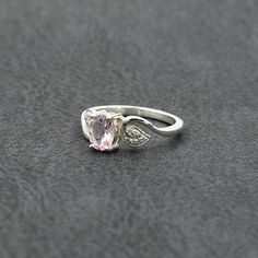 Morganite Ring Engagement, Aquamarine Ring Vintage, Ametrine Ring, Engagement Ring Silver, Etsy Engagement Rings, Pink Morganite Ring, March Birthstone Ring, Engagement Ring Photos, Sparkly Ring