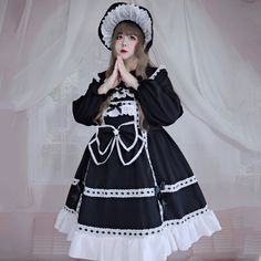 OP Dress♥Ready to Ship♥ Frosting Dolls ♥Sweet Lolita Dress – nbsama Harajuku Style Long Sleeve Costume Dress, Spring Cosplay Dress With Doll Collar, Kawaii Dresses For Cosplay, Kawaii Dress With Doll Collar For Costume Party, Kawaii Doll Collar Dress For Costume Party, Harajuku Dress With Ruffles And Doll Collar, White Harajuku Dress With Doll Collar, Cute Long Sleeve Costume Dress, Cute Costume Dress With Doll Collar