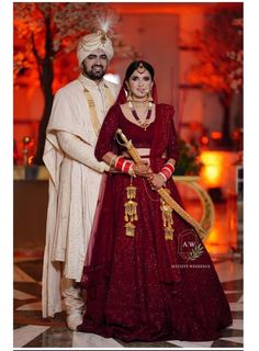 Red Bridal Dress, Latest Bridal Lehenga, Couple Wedding Dress, Punjabi Couple, Indian Wedding Couple Photography, Royal Couple, Indian Bride Outfits, Bridal Lehenga Collection, Indian Wedding Couple