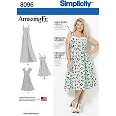 a women's dress and top sewing pattern