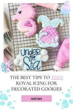 the best tips to thin royal icing for decorated cookies