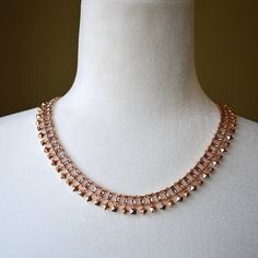 New With Tags (Nwt) Color: Blush Crystal - 14k Rose Gold Plated Square Stud And Blush Crystal Necklace - Sliding Knot Closure - Up To 25" Length - Approx. 0.5" Width Rose Gold Necklace For Celebration, Rose Gold Choker Necklace, Rose Gold Choker, Sliding Knot Closure, Gold Choker Necklace, Color Blush, Square Stud, Sliding Knot, Gold Choker