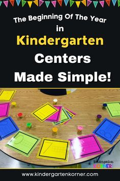 the beginning of the year in kindergarten centers made simple