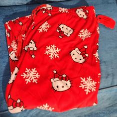 Super Soft And Comfy! Brand New With Tags! Christmas Hello Kitty Pajama Pants, Cute Hello Kitty Print Loungewear Pants, Cotton Hello Kitty Loungewear Sets, Casual Hello Kitty Sleepwear, Halloween Pajama Pants, Casual Hello Kitty Print Sleepwear Pants, Kuromi Clothes, Halloween Pjs, Christmas Pajama Pants