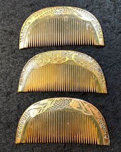 Vintage Japanese Kushi Comb Kanzashi 3 items Kimono Hair Ornament Japan #700 | eBay