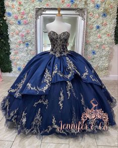 Royalty Blue Quinceanera Dresses, Quince Dresses Royal Blue And White, Navy Blue And Rose Gold Quinceanera Dresses, Dark Blue Quinceanera Dresses With Silver, Quncie Dresses Dark Blue, Royal Blue And Black Quinceanera Dresses, Navy Blue Sparkly Quince Dress