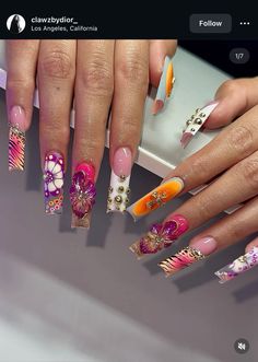 Hispanic Nails, Acrylic Toe Nails, Hard Nails, Drip Nails, Really Cute Nails, Acrylic Nails Coffin Pink, Long Square Acrylic Nails, Unique Acrylic Nails, Bling Acrylic Nails