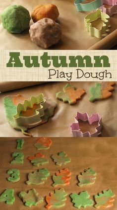 an image of play doughs made to look like autumn