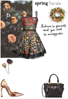 Spring Florals Outfit | ShopLook Spring Florals, Stylish Outfit, Outfit Maker, Outfit Shoplook, Spring Floral, Michael Kors Monogram, Fashion Inspiration, Stylish Outfits, Dress Up