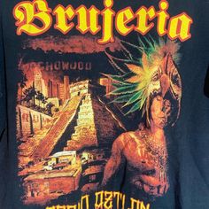 Band: Brujeria Tour/Graphic: Brujeria  Size:  21" pit to pit  &     24" collar to bottom  Colors: black Condition: great **all of our shirts are PRE-OWNED and may contain normal wear, fading, stains or imperfections, holes, tears, loose or missing threads. We will do our best to point out significant issues. Thank you for looking!! #tshirt #fashion #tshirtdesign #tshirts #style Black Band Merch T-shirt For Festival, Black Letter Print T-shirt For Festivals, Black Graphic T-shirt For Festival, Black Retro Festival T-shirt, Black T-shirt With Graphic Design For Festivals, Black Graphic Design T-shirt For Festival, Black Grunge Festival T-shirt, Black Grunge T-shirt For Festival, Black Screen Print T-shirt For Festival