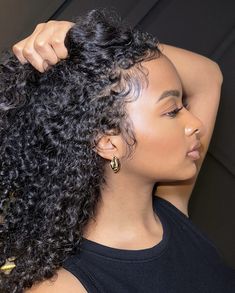 Curly Hair Sew In, Curly Edges, 5x5 Lace Closure Wig, Curly Clip Ins, Hair Wigs For Women, Curly Hair Styles Easy, Hairdos For Curly Hair, Hair Crush, Lace Closure Wig