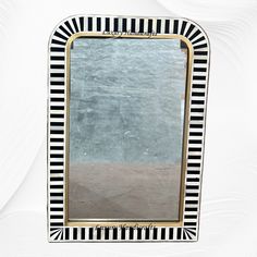 Waterfall Bone Inlay Mirror Black 1 Brass Strip, Inlay Mirror, Sofa Bar, Bone Inlay Mirror, Bone Inlay Furniture, Inlay Furniture, Mother Of Pearl Inlay, Brass Mirror, Pearl Inlay