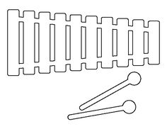 a line drawing of a radiator and screwdriver on a white background