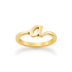 This Script Initial Ring is beautiful when worn as a single initial, but also works beautifully stacked with others to form monograms, abbreviations and words. This initial ring, available in sterling silver or 14K gold, makes telling your story as easy a Telling Your Story, Script Initial, James Avery, Initial Ring, A B C, Ring For Women, Unisex Fashion, Your Story, Initials