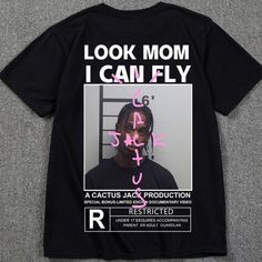 Cactus Jack Look Mom I Can Fly Tee Travis Scott Astroworld Tshirt Product Description * Fabric: 100% Open End Cotton. Environmentally-Friendly Manufactured Cotton That Gives Thicker Vintage Feel To The Shirt. * Size: Please Measure Your Body Before Choosing A Size To Place An Order. Checkout Our Sizing Chart In Photos To Choose The Best Size For You. * Processing: It Takes About 3-5 Working Days Of Ordering To Make And Ship To You. * They're Wonderful Gifts For Your Family, Friends...In Special Look Mom I Can Fly, Travis Scott Astroworld, Boutique Trends, Cactus Jack, Travis Scott, Fashion Tees, Cotton Shorts, Mens Summer, Dream Life