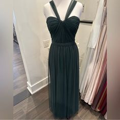 a dress is on display in a store