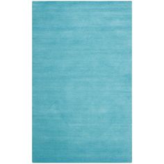 a blue area rug on a white background