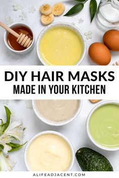 Avocado Mayo Hair Mask, Make Your Own Hair Mask, Mayo Hair Mask, Avocado Hair Mask Recipe, Deep Conditioning Diy, Essential Oils For Hair Growth, Egg Mayo, Oils For Hair Growth