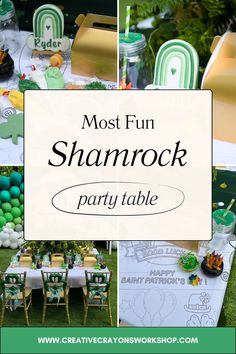 the most fun shamrock themed party table