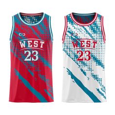 Custom West Core Reversible Basketball Singlet Front View Reversible Basketball Jersey Design, Basketball Jersey Design, Jersey Numbers, Team Name, Ready To Go, Design Your Own