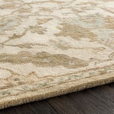 an area rug on the floor that is clean and ready to be used for carpeting