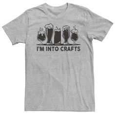 Sometimes you have to relax with some arts and crafts -- craft beer that is! Show your love for craft brews with this short sleeve graphic tee! Sometimes you have to relax with some arts and crafts -- craft beer that is! Show your love for craft brews with this short sleeve graphic tee! Crewneck Short sleevesFABRIC & CARE Cotton Machine wash Imported Size: XXL. Color: Med Grey. Gender: male. Age Group: adult. Beer Logo, Craft Brewing, Cool Tees, Craft Beer, Cool Shirts, Fabric Care, Graphic Tee, Age Group, Graphic Tees