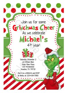 the grinch christmas party is going on