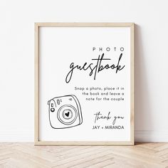 Photo Guest Book Sign | Polaroid Guest Book Wedding | Ollie + Hank Polaroid Wedding Guest Book Sign, Photo Guest Book Sign, Polaroid Guest Book Sign, Be Our Guest Sign, Polaroid Wedding, Wedding Sign Decor, Photo Guest Book Wedding, Polaroid Guest Book, Guest Book Wedding