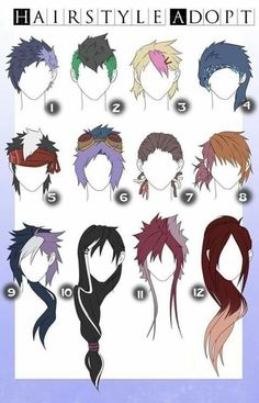 the hairstyles for different types of hair are shown in this poster, which shows how