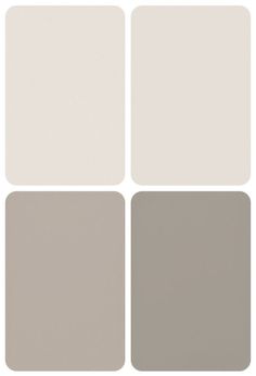 four different shades of gray and white, with the same color on each one side