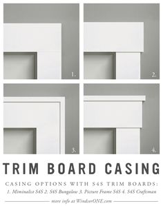 the trim board casing options with 4 trim boards