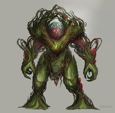 an image of a creature that is made out of plants