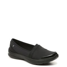 BZees-Lollipop Slip-On The Lollipop slip-on from BZees is designed to elevate your casual sporty look to the next level. Featuring an air-infused outsole, this ultra-lightweight shoe is backed by a cloud-soft footbed for supreme comfort every step of the way. Functional Black Slip-on Sneakers With Arch Support, Black Slip-ons With Ortholite Insole For Spring, Black Sporty Slip-ons With Cushioned Footbed, Black Synthetic Sporty Slip-ons, Black Sporty Slip-ons With Removable Insole, Comfortable Black Slip-ons For Sports, Sporty Slip-resistant Slip-ons, Breathable Black Slip-ons For Sports, Sporty Black Slip-resistant Slip-ons