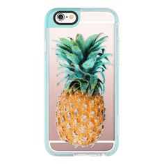 an iphone case with a pineapple on it