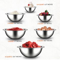 an image of different types of food in bowls