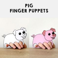 These pig finger puppets are a cute farm animal craft project.These puppets come in 2 sizes, for little kids and bigger kids/adults.Buy once and print as many times as you need.These finger puppets are ready to be printed, cut, and enjoyed!-----------------------------------------------------------------------------Your file will be available directly after payment. If you run into any problems with getting access to the files please let me know and I will send them to your e-mail.Please note that this is a DIGITAL download of the files. You will need to print and cut them out yourself.Suggestions:* Use a thicker/cardstock type of paper for a more durable/quality puppet!* A large hole puncher works great for the holes.All finger puppets are for personal and classroom use only. Do not resel Puppet Printable, Coloring Crafts, Farm Animal Crafts, Farm Animals Birthday Party, Farm Animal Birthday, Puppet Crafts, School Craft, Farm Birthday Party, Birthday Party Activities