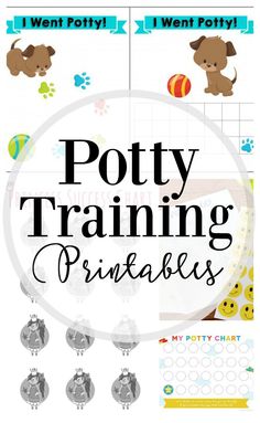 potty training printables with the words potty training and pictures on it