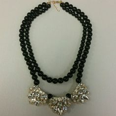 Black Beads, Crystal Statement Necklace Brand New W/O Tag Price Is Firm Crystal Statement Necklace, Necklace Brands, Jewelry Black, Black Beads, Crystal Beads, Womens Jewelry Necklace, Chain Necklace, Statement Necklace, Jewelry Necklaces