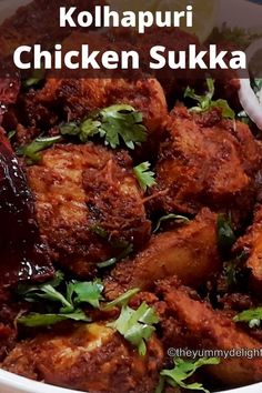 close-up of kolhapuri chicken sukka. Chicken Sukka Recipe, Chicken Sukka, Indian Diet Recipes, Nepalese Food, Chicken Starter, Tandoori Recipes, Chicken Starter Recipes, Chicken Snacks