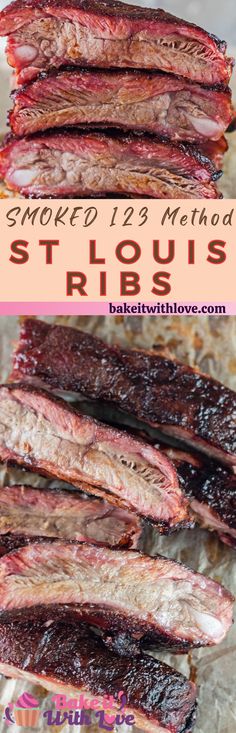 Smoked St. Louis Ribs Smoked St Louis Ribs, Pork Dry Rubs, St Louis Ribs, Homemade Rubs, Oven Baked Ribs, Smoked Pork Ribs, Pork Rub, Rib Meat, Baked Ribs