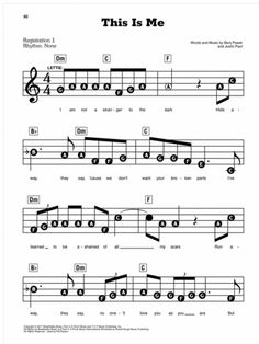 this is me sheet music with notes