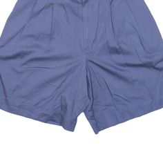 Item is in good used condition. Item states size 4. >Size: XXS >Waist Size: 22" >Inside Leg: 6" >Rise: 12" >Hem: 11" Fitted Blue Bermuda Shorts With Short Inseam, Blue Fitted Bermuda Shorts With Short Inseam, Blue Relaxed Fit Bermuda Shorts With Short Inseam, Blue Fitted Bermuda Shorts, Blue High Waist Relaxed Fit Bermuda Shorts, High-waist Blue Bermuda Shorts With Built-in Shorts, Blue Relaxed Fit High Waist Bermuda Shorts, Blue High Waist Bermuda Shorts Relaxed Fit, Fitted Blue Cotton Bermuda Shorts