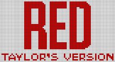 a cross stitch pattern with the letters o and q in red on white background,