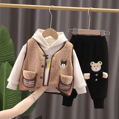 Product information : Main fabric composition: cotton Main fabric content: 93(%) Closed style: single-breasted buckle Color: beige, brown Size Information: Height: 80cm, 90cm, 100cm, 110cm, 80cm-110cm/1 hand 4 pieces Note : 1. Asian sizes are 1 to 2 sizes smaller than European and American people. Choose the larger size if your size between two sizes. Please allow 2-3cm differences due to manual measurement. 2. Please check the size chart carefully before you buy the item, if you don't know how to choose size, please contact our customer service. 3.As you know, the different computers display colors differently, the color of the actual item may vary slightly fromthe following images. Packing list: Vest *1, coat *1, pants *1 Velvet Set, Velvet Clothes, Velvet Collection, Rich Fabric, Girls Boutique, Party Looks, Costume Halloween, Beige Brown, Outerwear Women