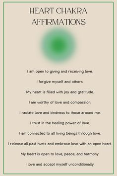 7 Chakras Healing Affirmations, Heart Chakra Mantra, Mantras For Each Chakra, Align Chakras How To, How To Balance Your Chakras, Heart Chakra Balance, Heart Chakra Yin Yoga, Chakra Balancing Affirmations, Heart Chakra Foods