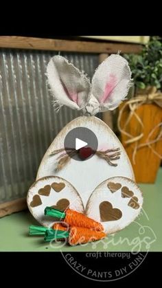 49K views · 1.5K reactions | Diy Dollar Tree Egg Bunny #easycrafts #dollartreediy #springcrafts #eastercrafts | Blessings Craft Therapy | Blessings Craft Therapy · Original audio Campfire Foods, Craft Therapy, Arts And Crafts For Adults, Easter Spring Decor, Ideas For Food, Crafts For Seniors, Campfire Food, Crafts For Adults, Bunny Crafts