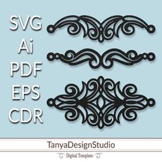 the svg file is designed to look like an ornamental design