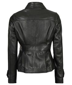 Women's Black Peplum Leather Jacket
Introducing the Women’s Short Black Peplum Leather Jacket – a fusion of edgy and feminine design. Crafted with meticulous attention, this jacket features a flattering peplum silhouette that adds a touch of flair to your outfit. The supple black leather exudes confidence, while the short body design adds modernity. Whether you're dressing up for a night out or adding an edge to your everyday look, this jacket is the epitome of daring style. Chic Fitted Biker Jacket For Office, Elegant Fall Biker Jacket For Work, Elegant Fitted Biker Jacket, Elegant Black Biker Jacket For Fall, Elegant Biker Jacket For Fall, Elegant Fitted Biker Jacket For Work, Elegant Biker Jacket For Work, Elegant Fitted Biker Jacket For Spring, Elegant Fitted Long Sleeve Biker Jacket