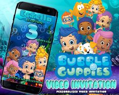 bubble cuppies video game on an iphone with the title bubble cuppies 3, which is