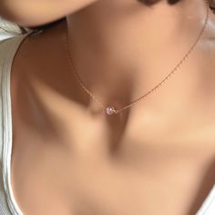 Gemstone Choker Necklace, Rose Gold Chain, Lepidocrocite, Real Gemstone, Simple Pink Gold Jewelry, L Pink Minimalist Necklace With Delicate Chain, Minimalist Pink Clavicle Chain Necklace, Minimalist Pink Necklace With Adjustable Chain, Rose Gold Crystal Necklace With Delicate Chain, Rose Gold Delicate Chain Crystal Necklace, Crystal Choker Necklace With Delicate Chain For Gifts, Delicate Chain Crystal Choker Necklace For Gift, Delicate Crystal Choker Necklace As Gift, Delicate Crystal Choker Necklace For Gift